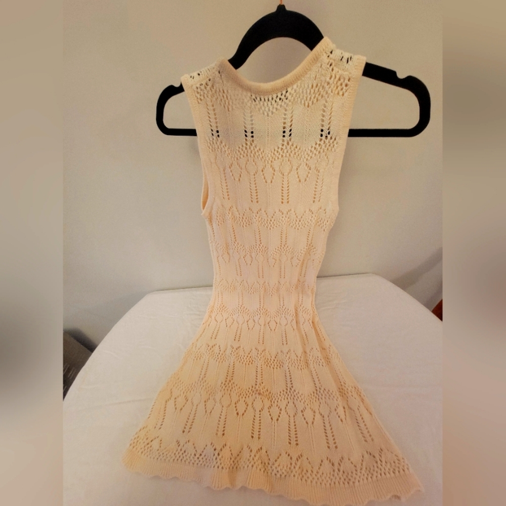 Cream Knitted Dress